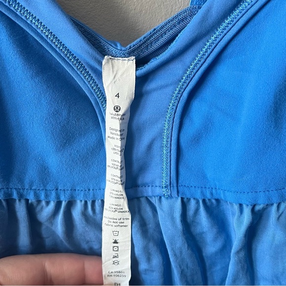 Lululemon Blue Find Bliss Tank Top Size 4 - Picture 3 of 7